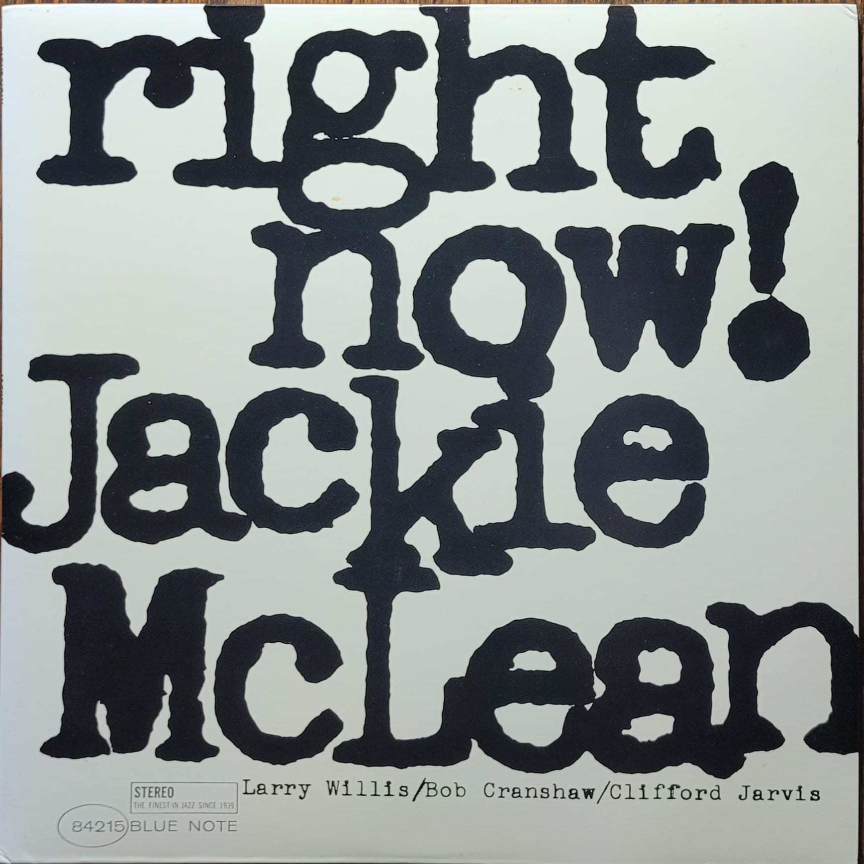 Jackie McLean — Right Now! — Japan