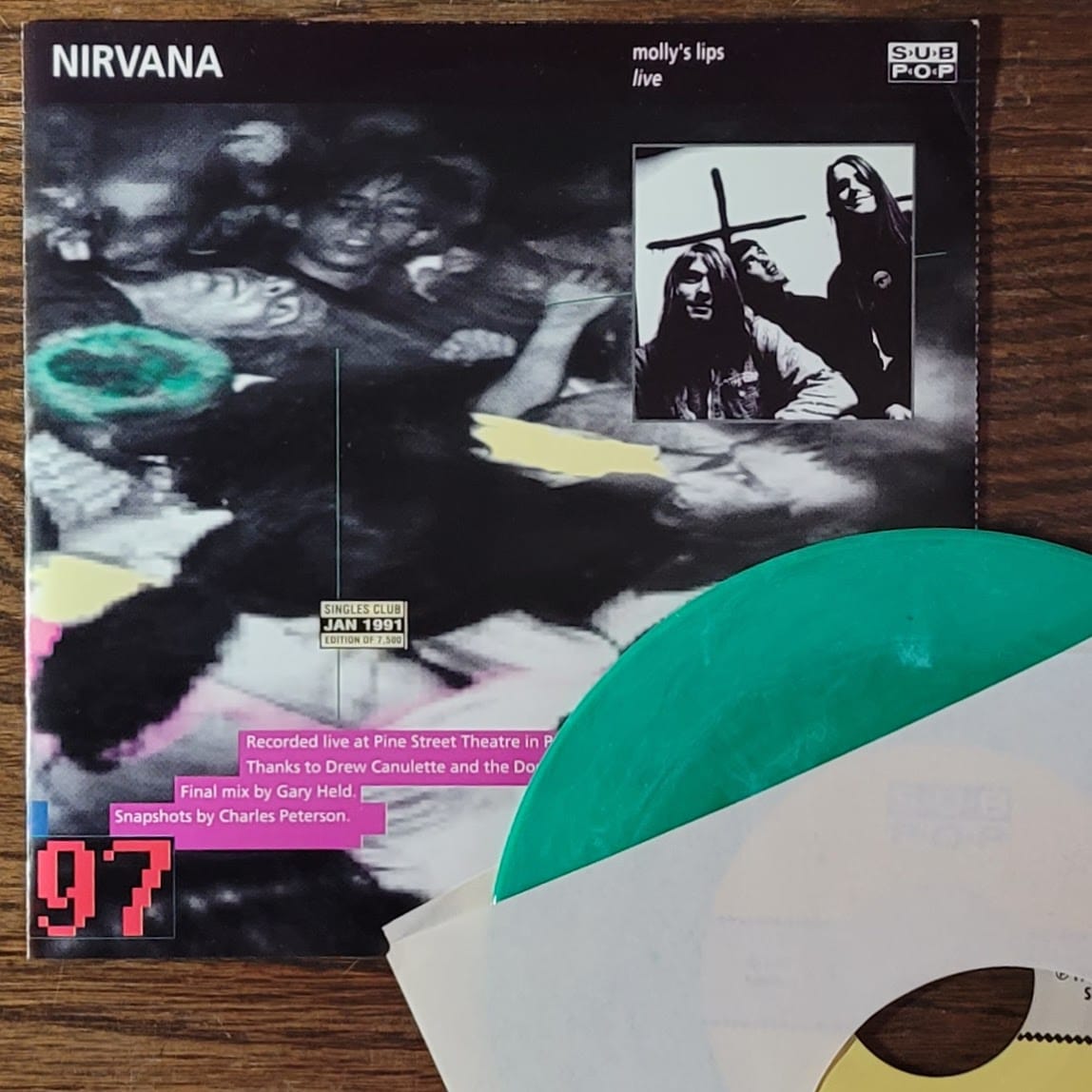 Nirvana / The Fluid — Candy (Live) / Molly’s Lips (Live) — Green Marbled