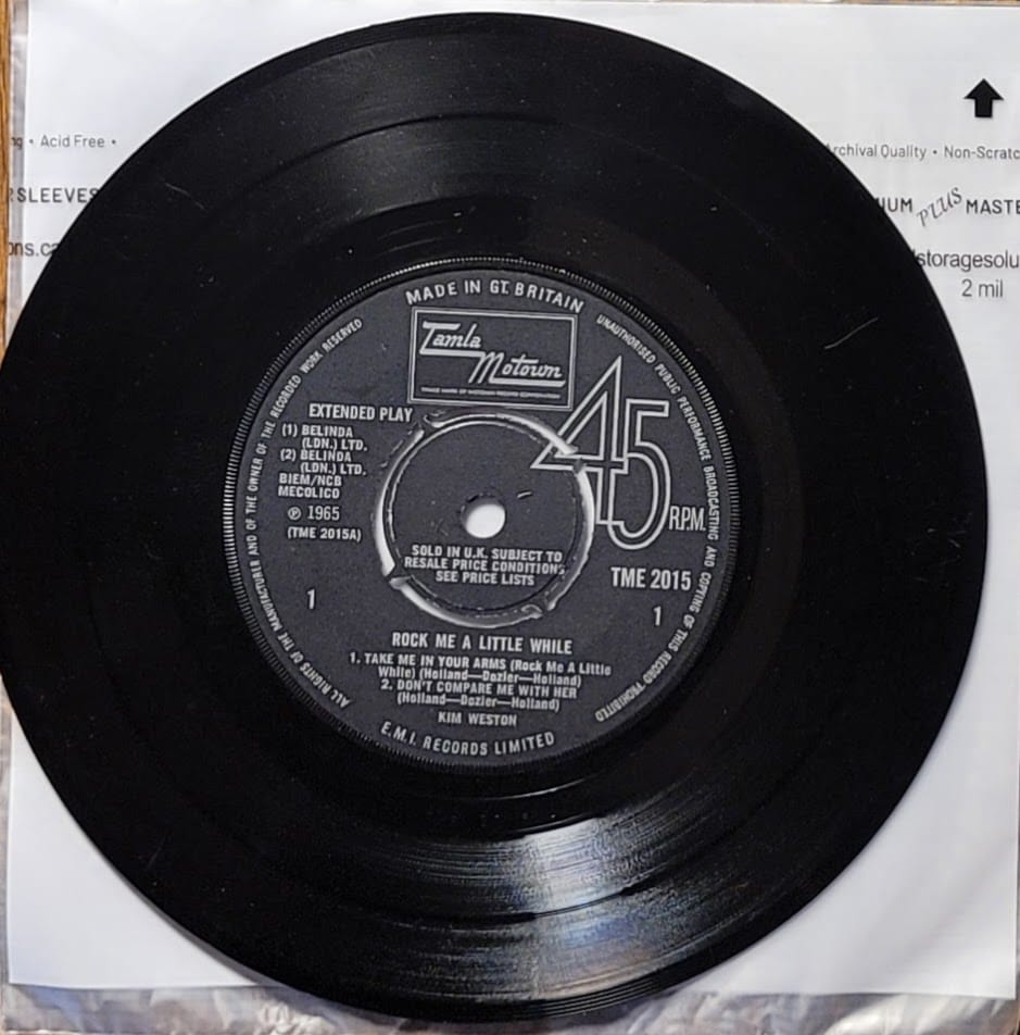 Kim Weston — Rock Me A Little While — UK