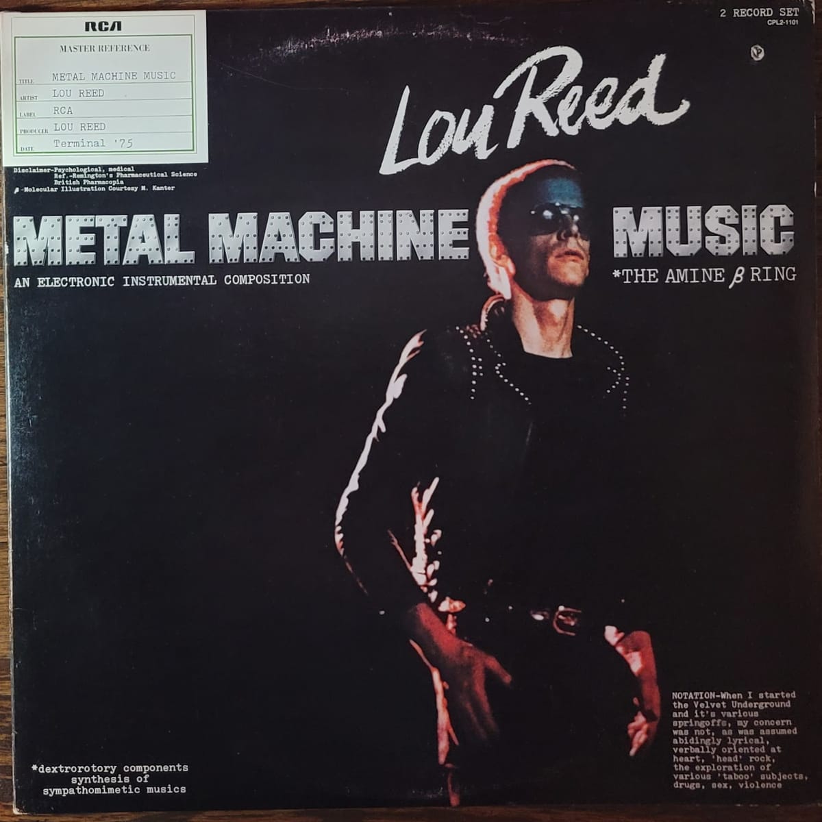 Lou Reed — Metal Machine Music — Canadian Original