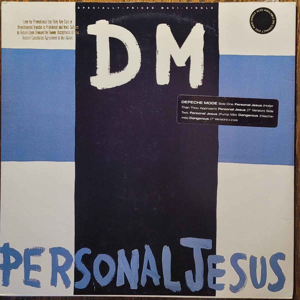 Depeche Mode — Personal Jesus — American Promo
